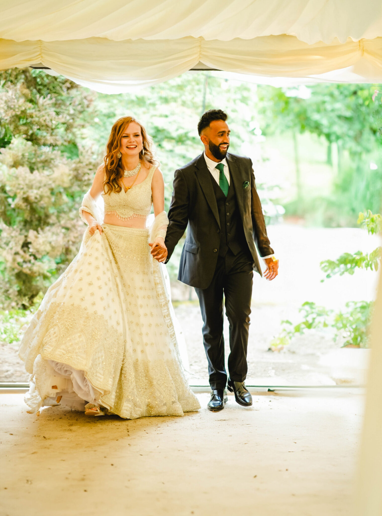 Bride and groom entrance